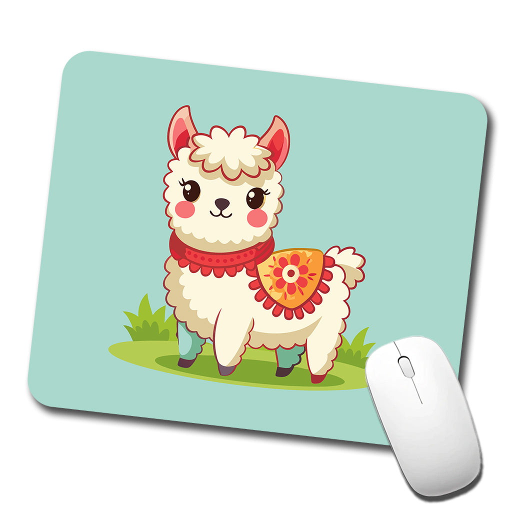 Alpaca Cute Low Profile Mouse Pad Mat