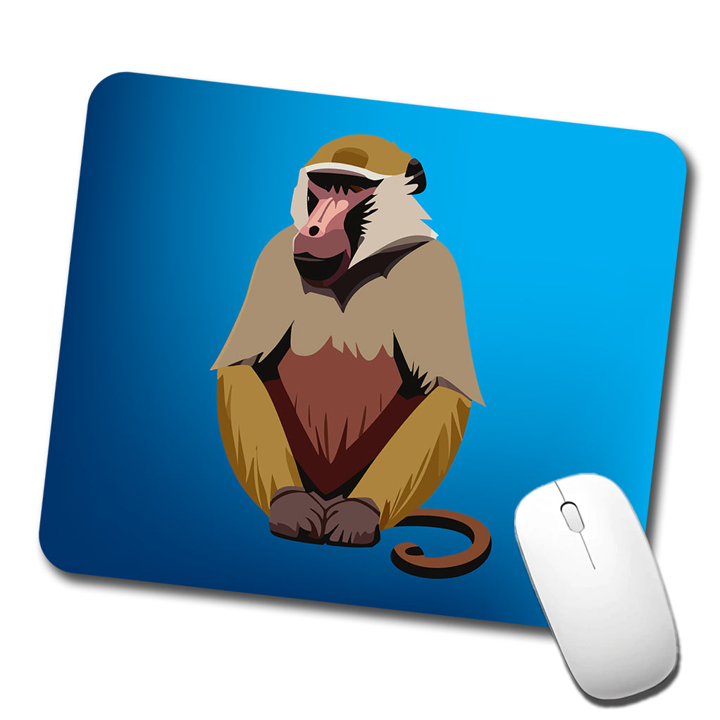Baboon Primate Africa Low Profile Mouse Pad Mat