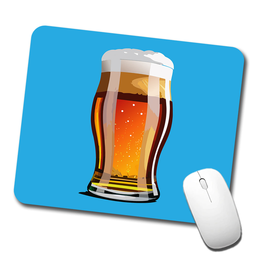 Beer Glass Mug Low Profile Mouse Pad Mat