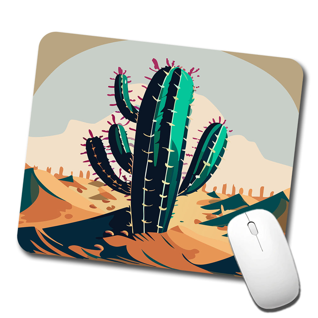 Cactus in the Desert Southwest Low Profile Mouse Pad Mat