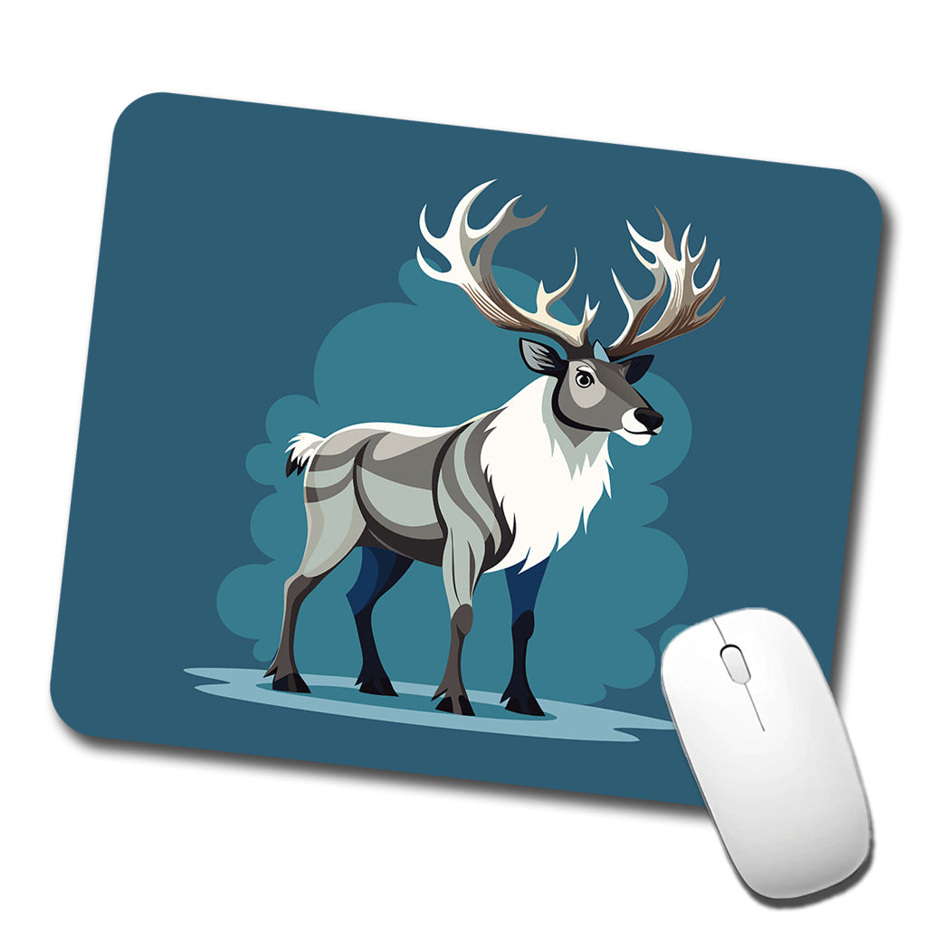 Caribou Reindeer Low Profile Mouse Pad Mat