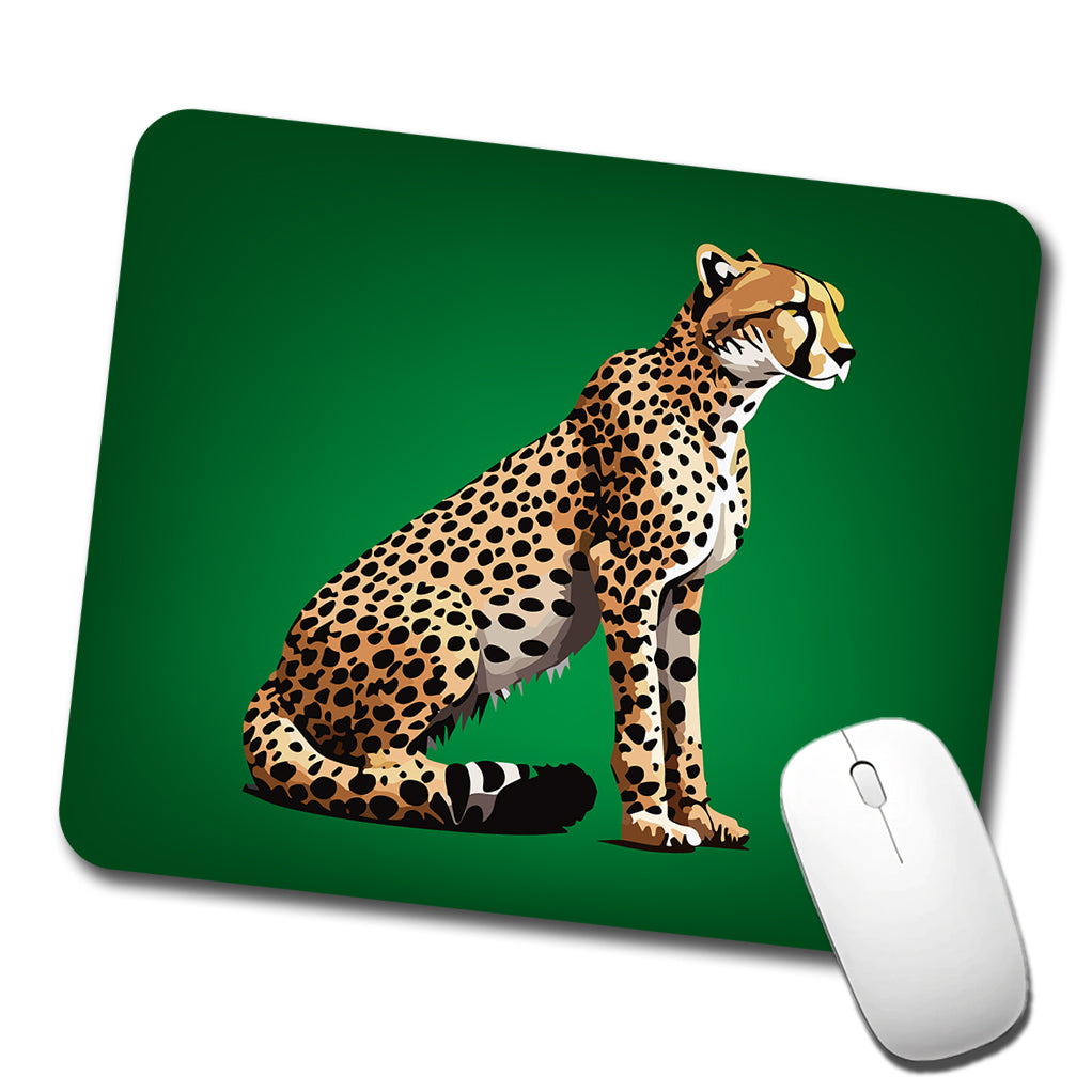 Cheetah Sitting Profile Big Cat Low Profile Mouse Pad Mat