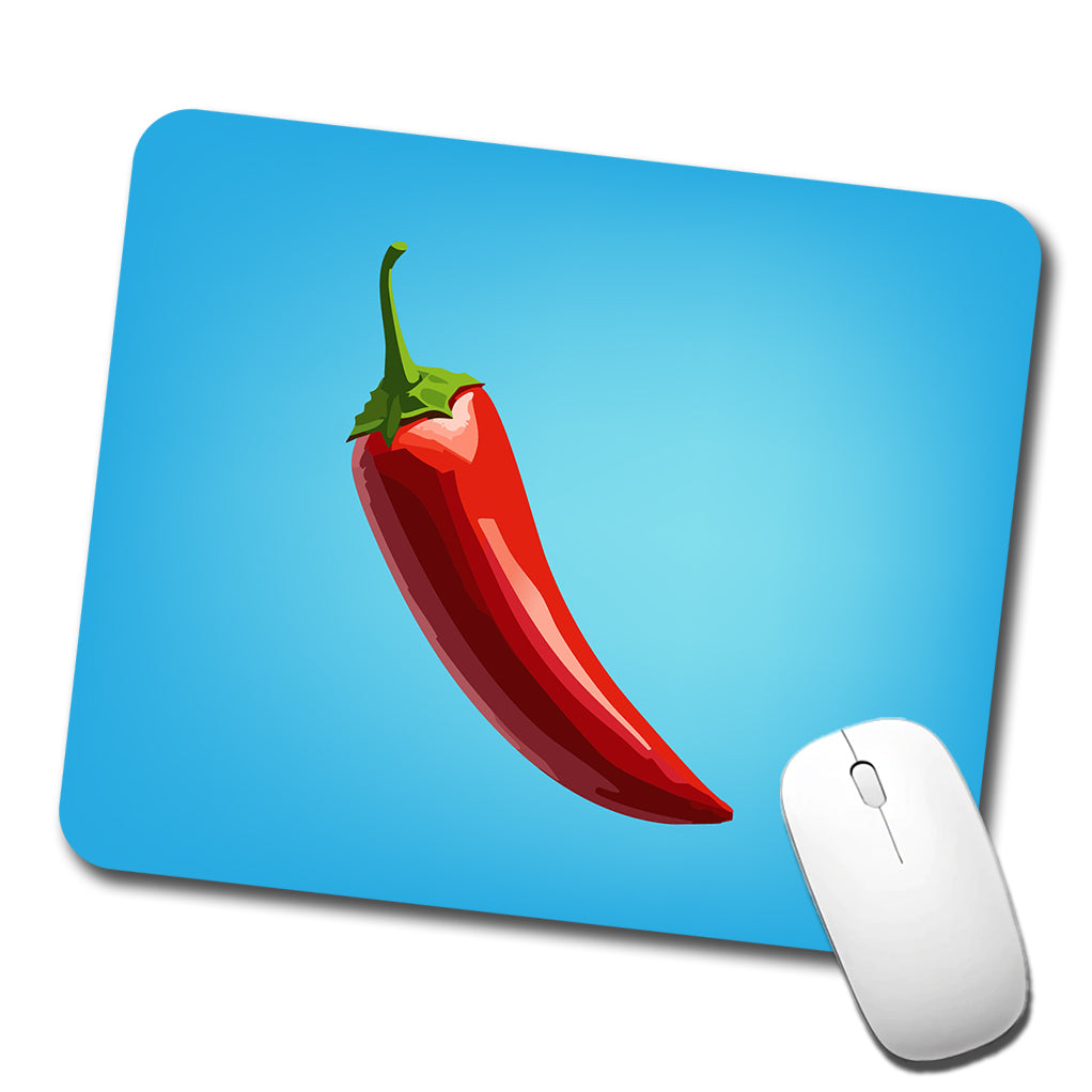 Chili Pepper Red Low Profile Mouse Pad Mat