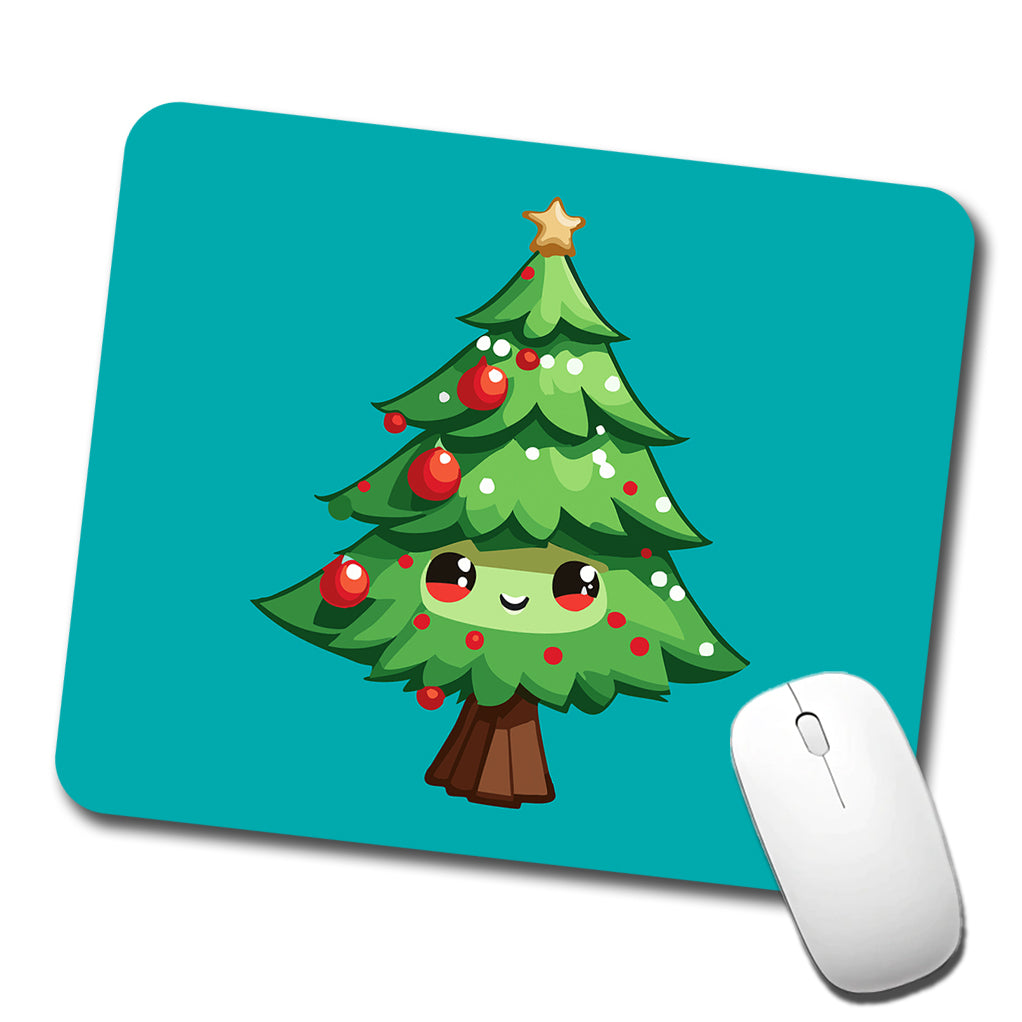 Christmas Tree Chibi Low Profile Mouse Pad Mat