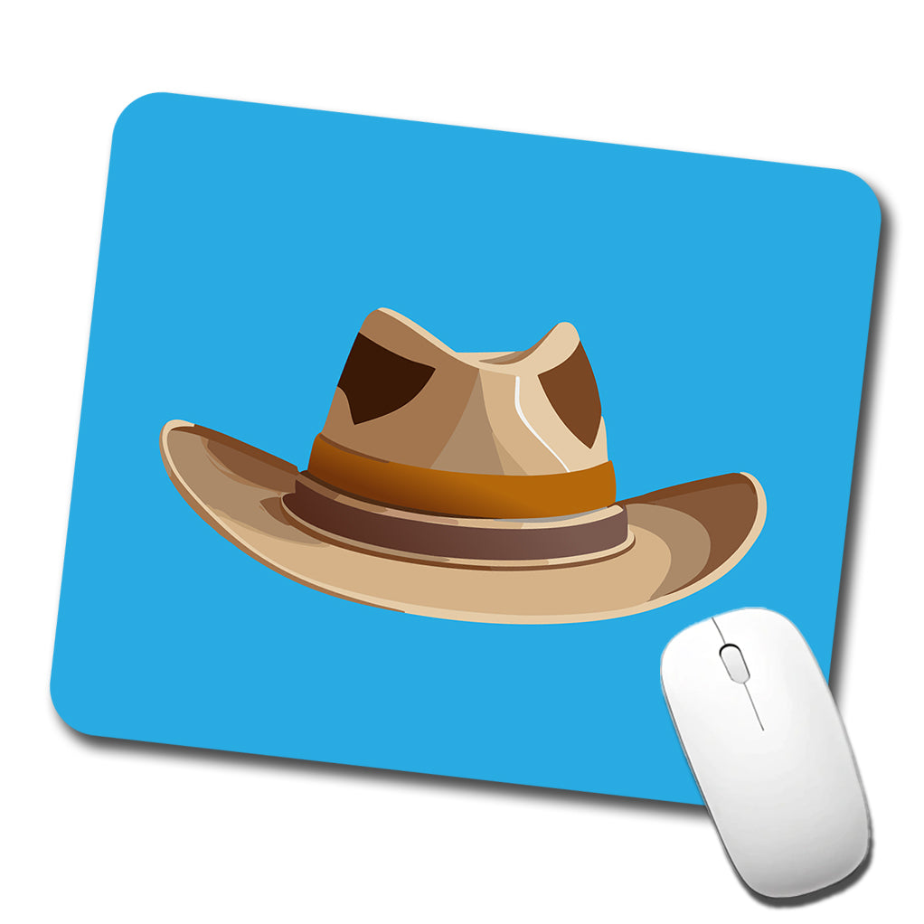Cowgirl Hat Tan Western Country Low Profile Mouse Pad Mat