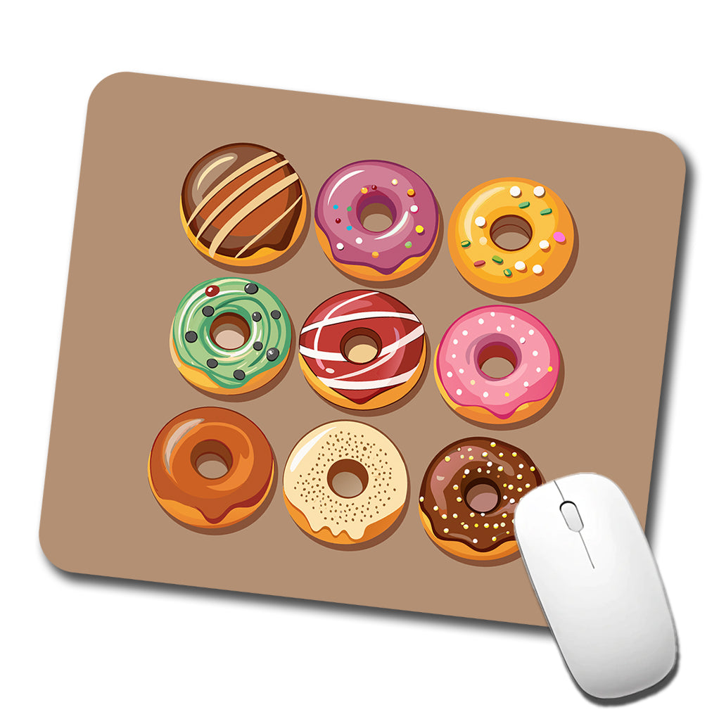 Donuts Tasty Low Profile Mouse Pad Mat