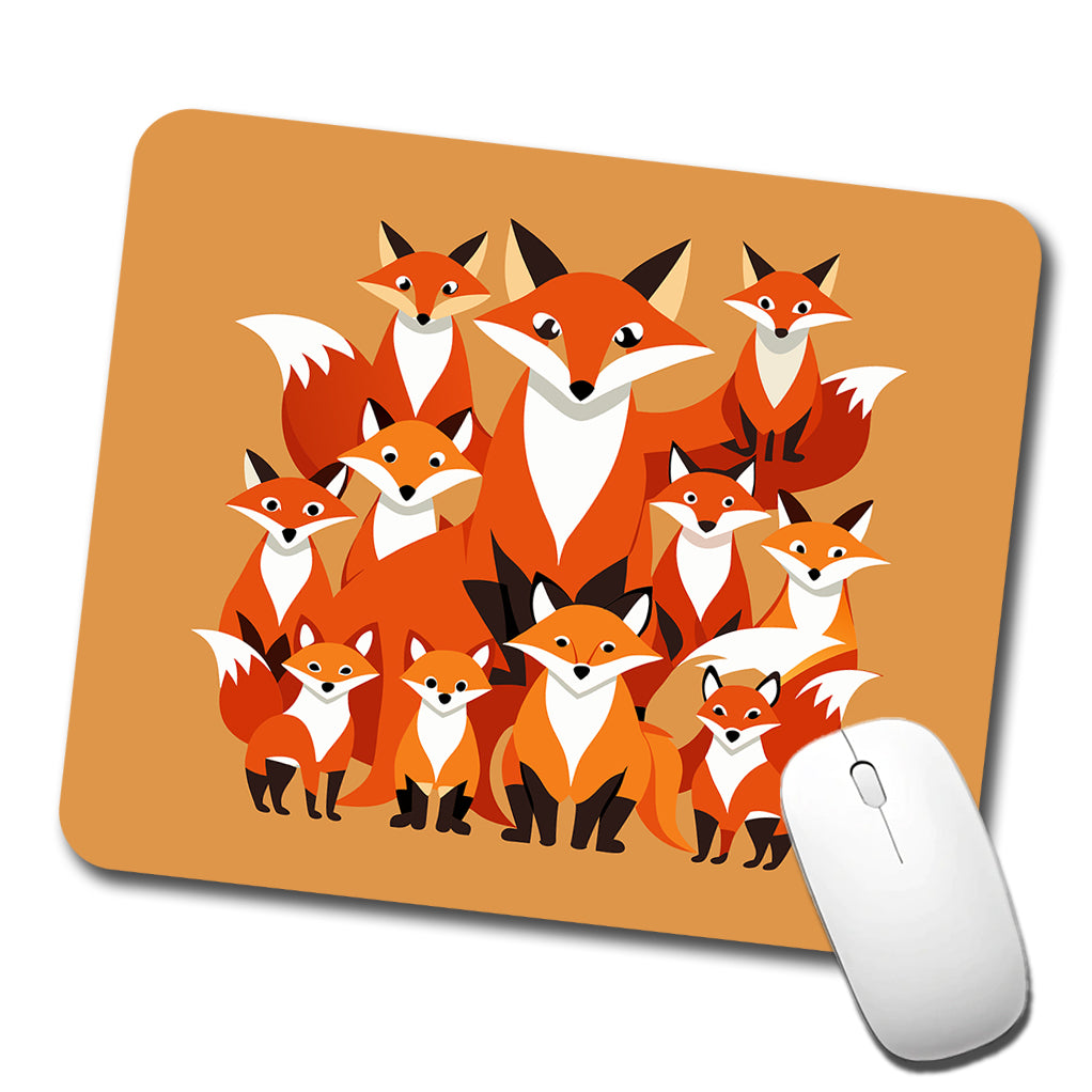 Foxes Oodles Low Profile Mouse Pad Mat