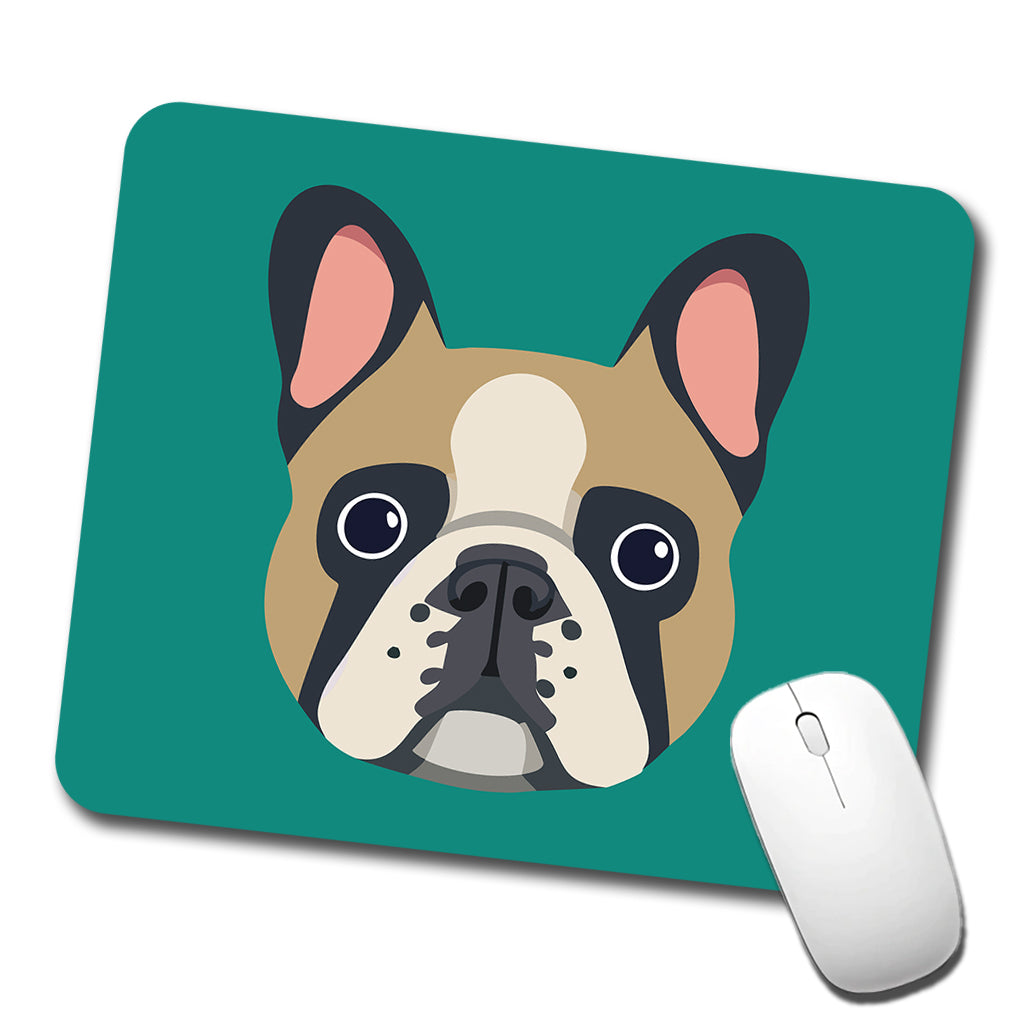 French Bulldog Face Low Profile Mouse Pad Mat