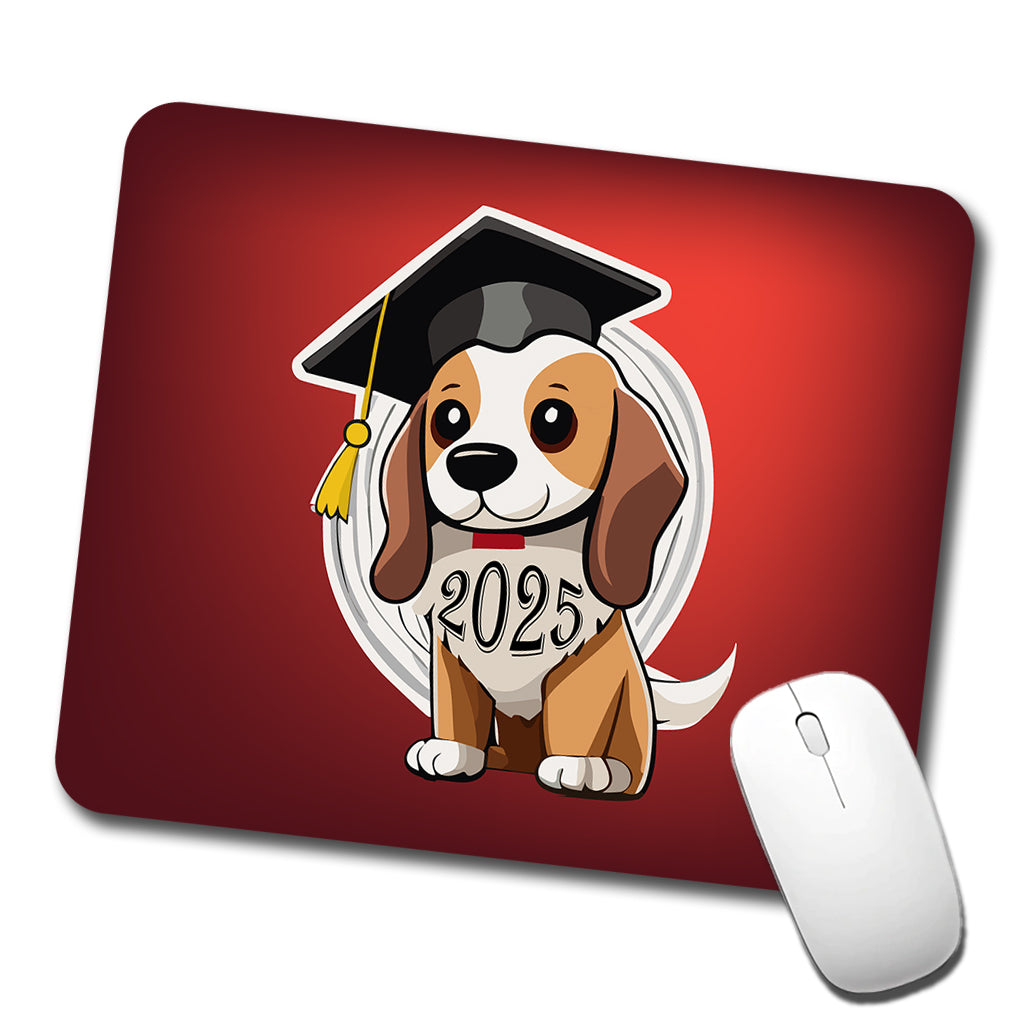 Graduation Dog 2025 Graduate Low Profile Mouse Pad Mat