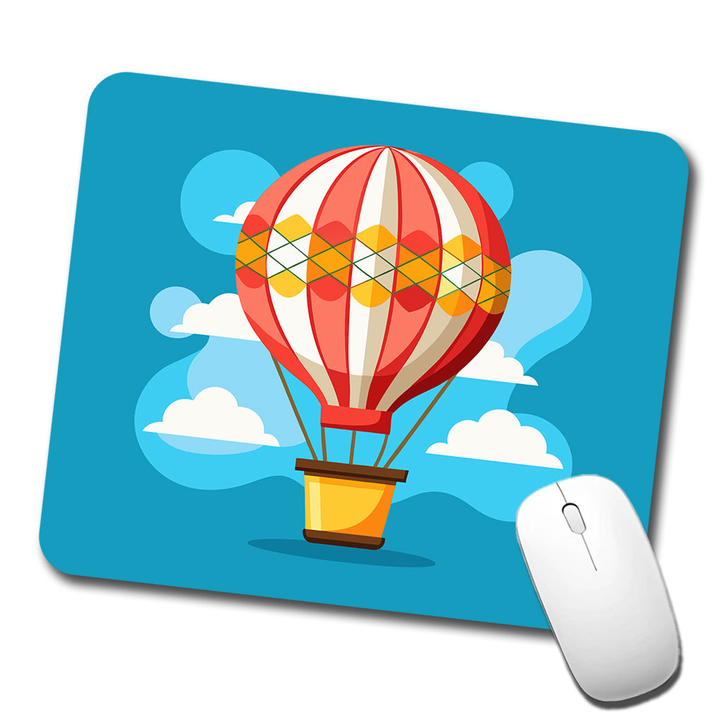Hot Air Balloon in Sky Low Profile Mouse Pad Mat