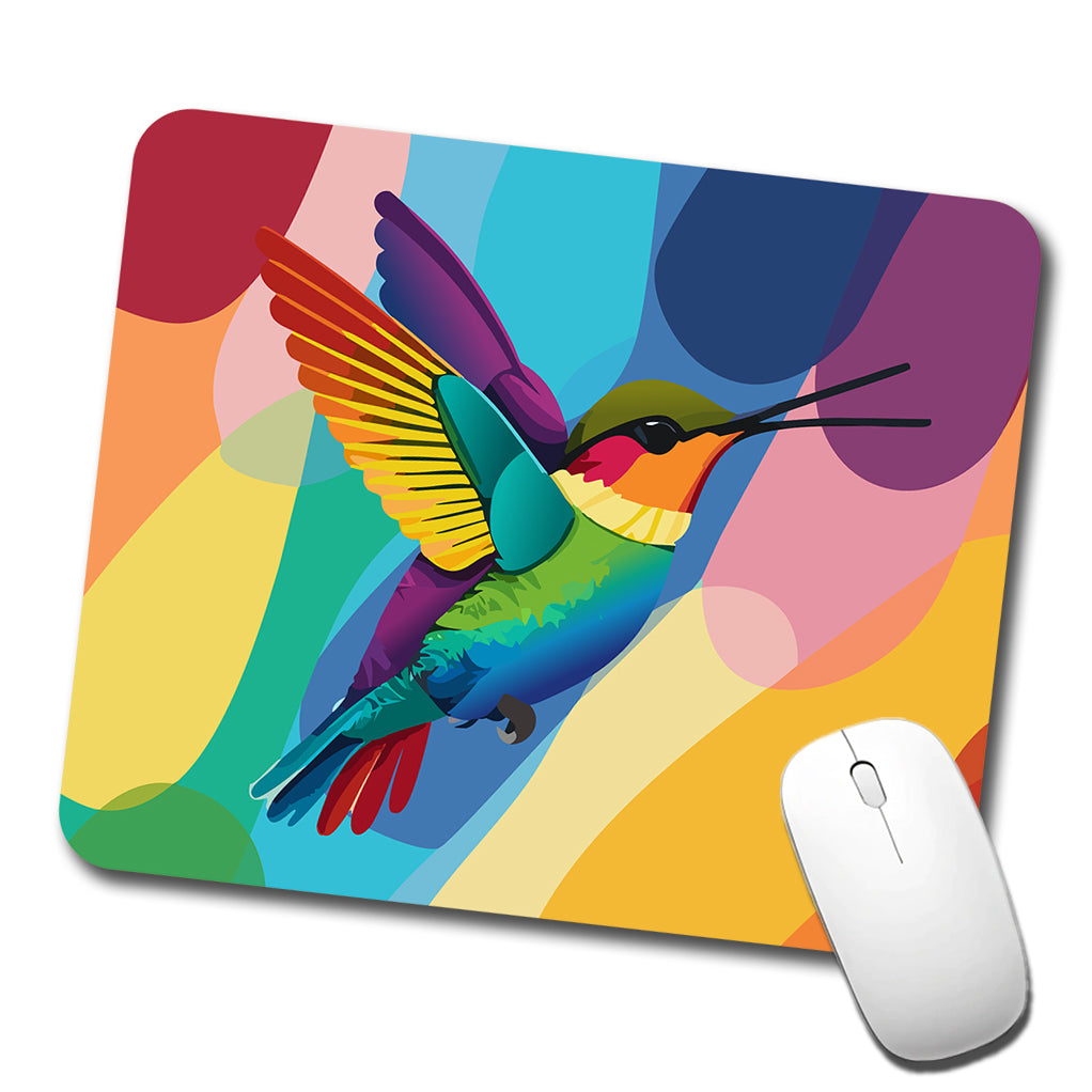 Hummingbird Rainbow Low Profile Mouse Pad Mat