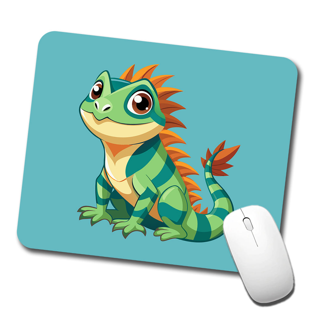 Iguana Lizard Cute Low Profile Mouse Pad Mat