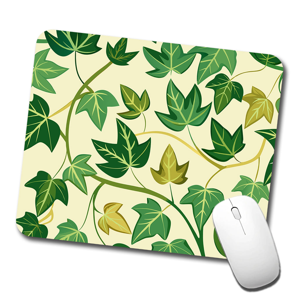Ivy Vines Pattern Low Profile Mouse Pad Mat