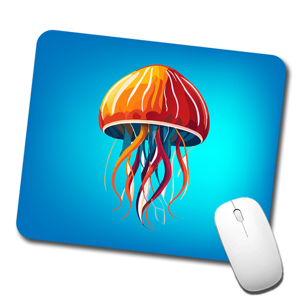 Jellyfish Jelly Fish Colorful Low Profile Mouse Pad Mat