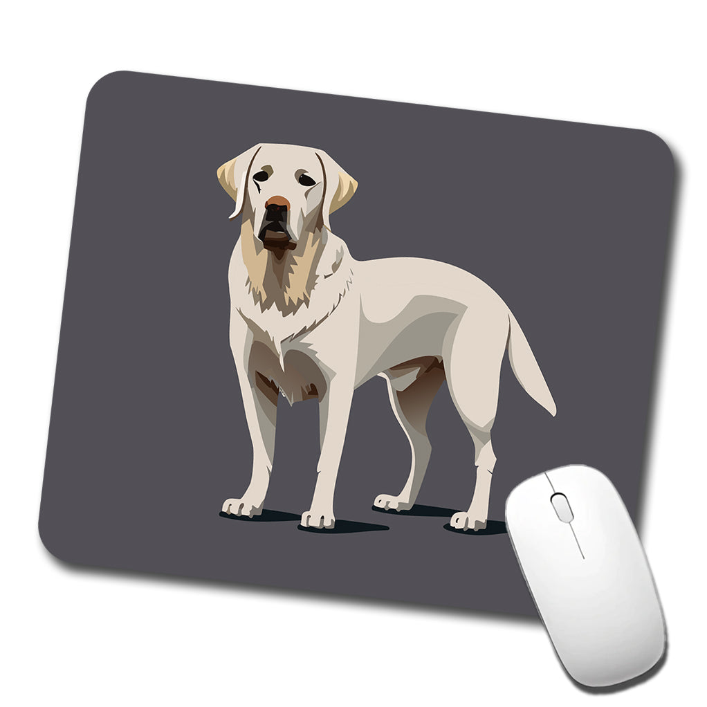 Labrador Retriever Dog Standing Low Profile Mouse Pad Mat