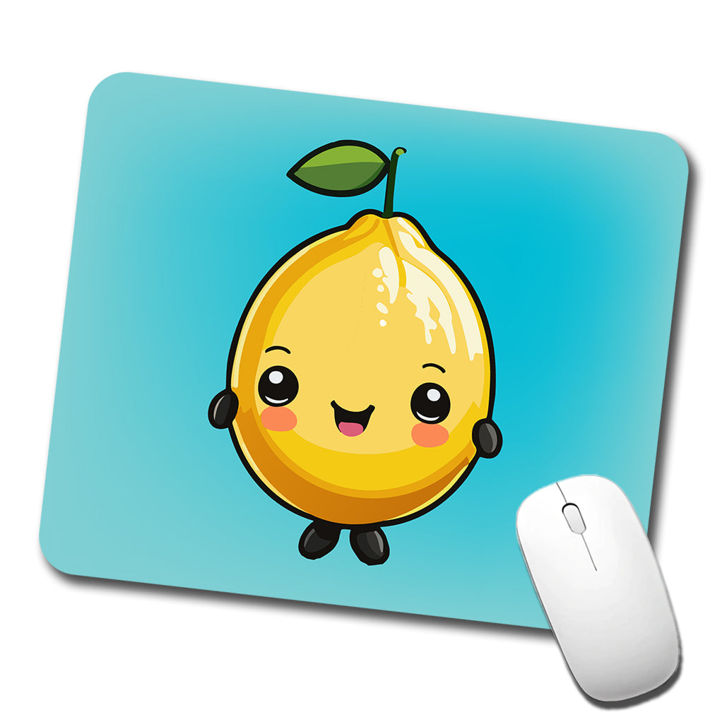 Lemon Cute Chibi Kawaii Low Profile Mouse Pad Mat