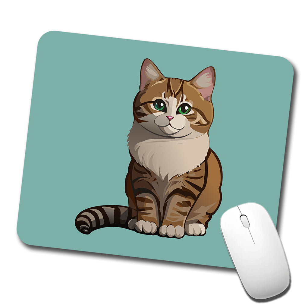 Munchkin Cat Sitting Low Profile Mouse Pad Mat