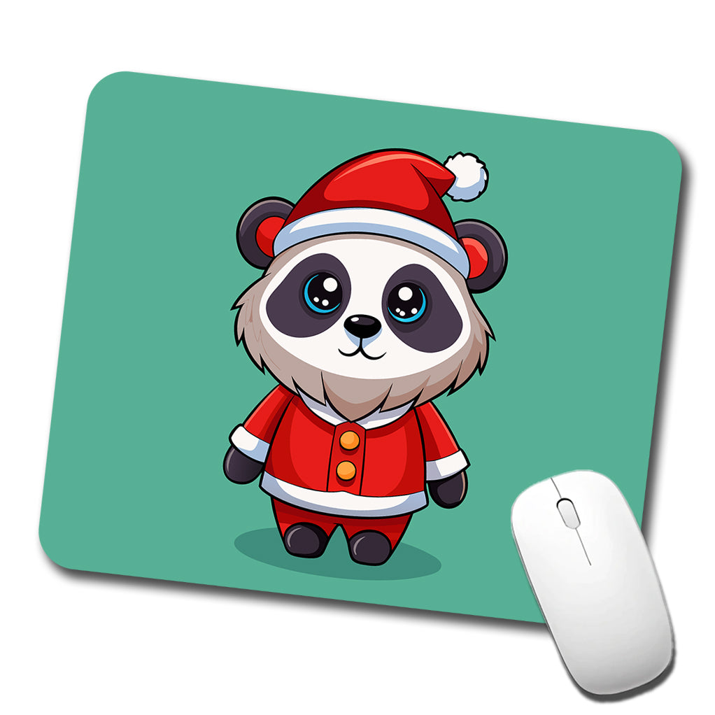 Panda Santa Christmas Low Profile Mouse Pad Mat