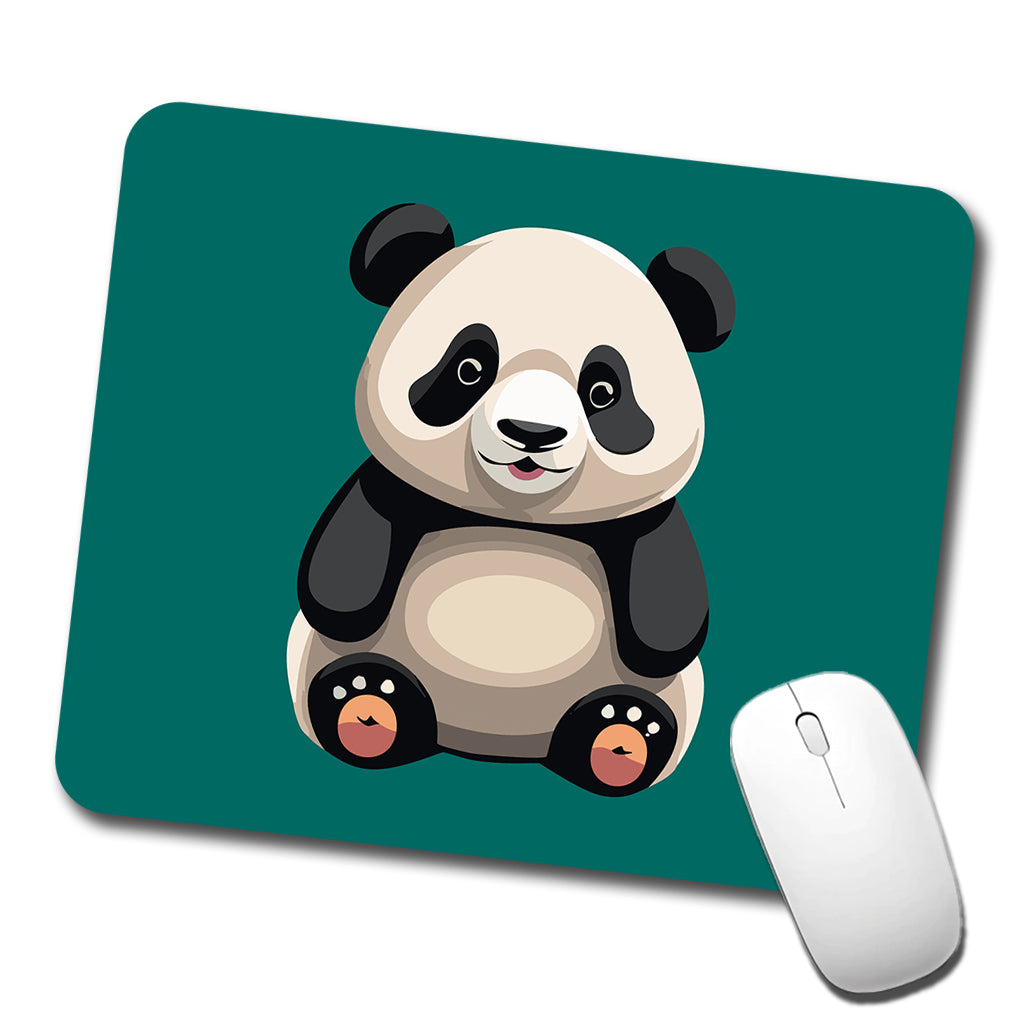 Panda Sitting Low Profile Mouse Pad Mat