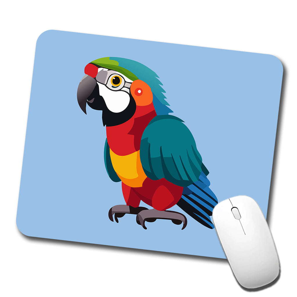 Parrot Bird Colorful Low Profile Mouse Pad Mat