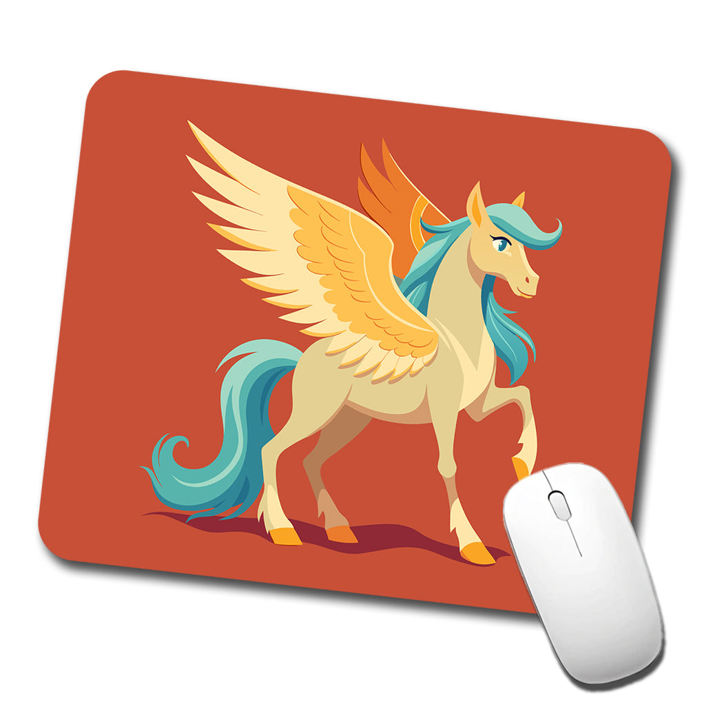 Pegasus Winged Horse Greek Mythology Low Profile Mouse Pad Mat