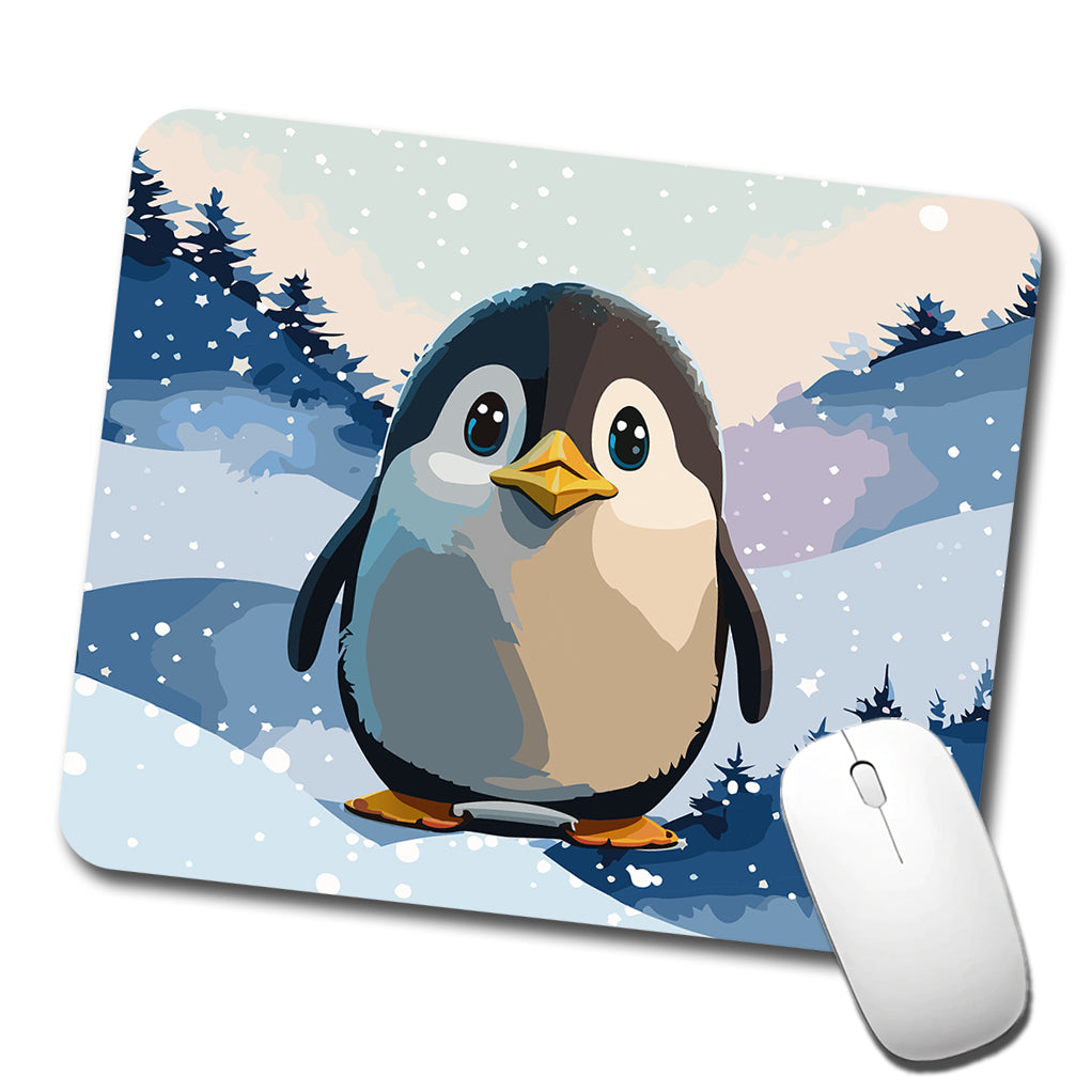 Penguin Staring Low Profile Mouse Pad Mat
