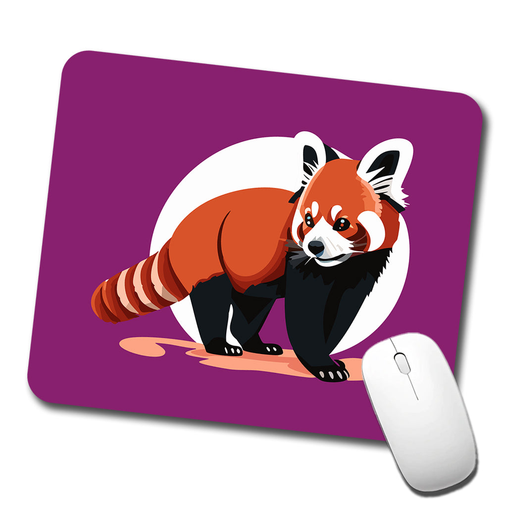 Red Panda Standing Low Profile Mouse Pad Mat