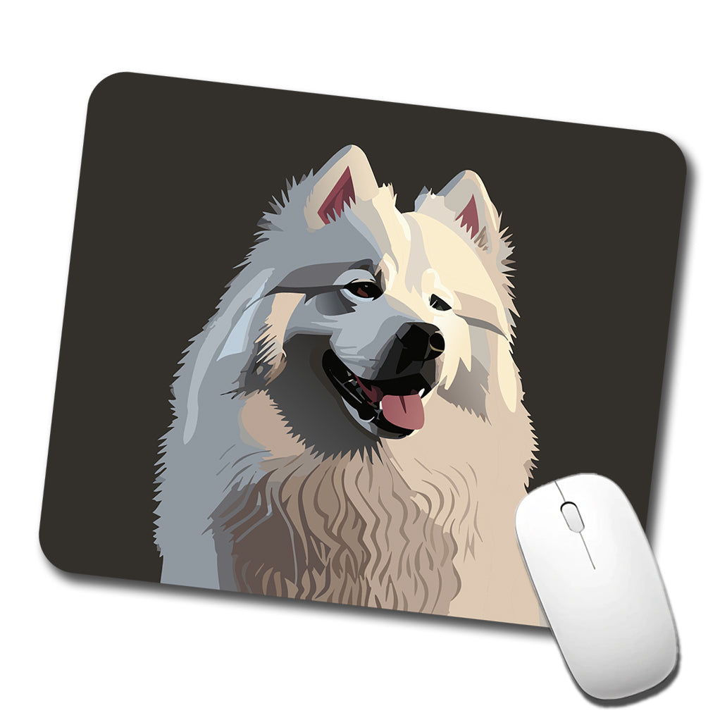 Samoyed Dog Beautiful Low Profile Mouse Pad Mat