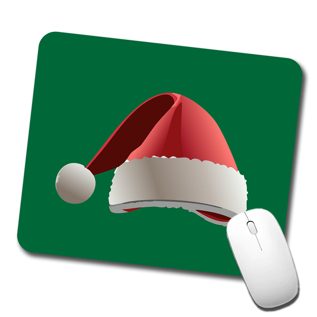 Santa Hat Christmas Low Profile Mouse Pad Mat