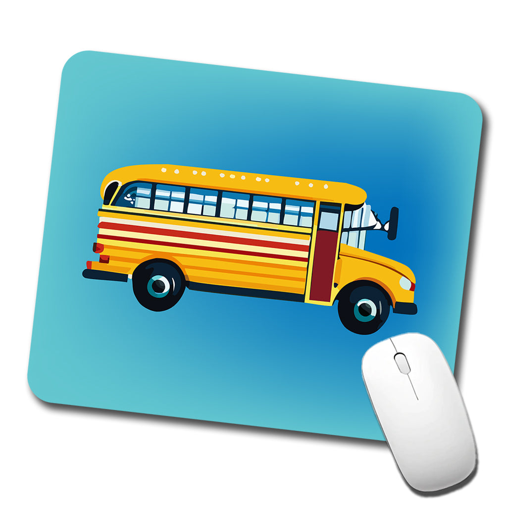 School Bus Low Profile Mouse Pad Mat