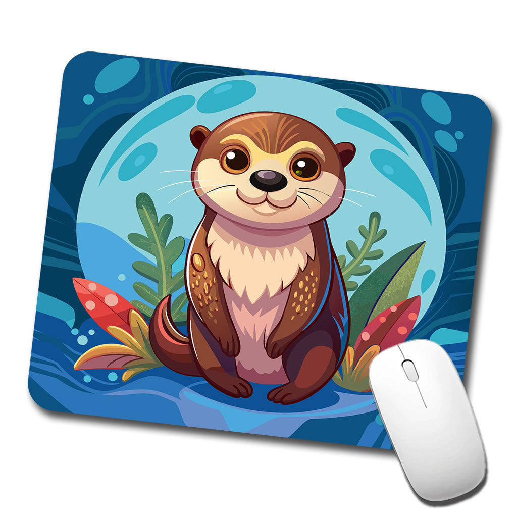 Sea Otter Cute Low Profile Mouse Pad Mat
