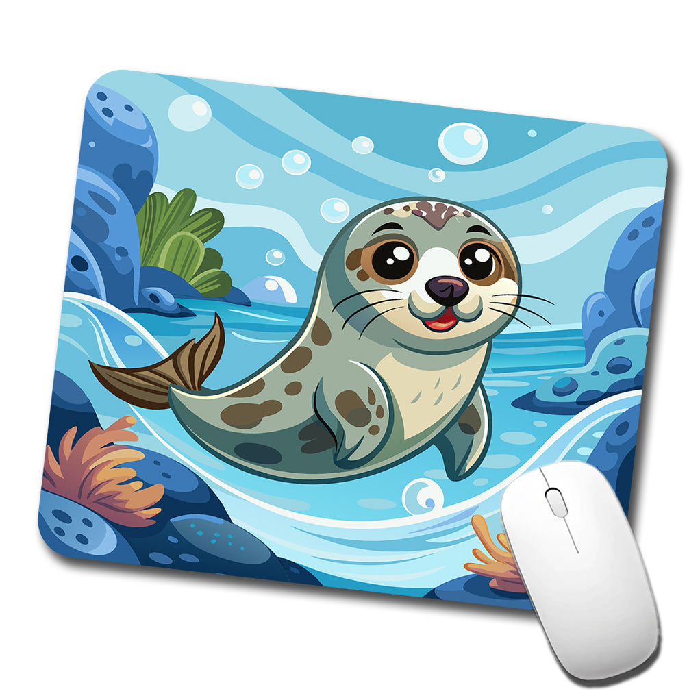 Seal in Water Cute Low Profile Mouse Pad Mat