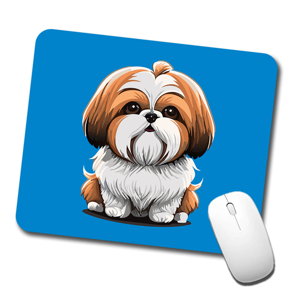 Shih Tzu Dog Adorable Low Profile Mouse Pad Mat