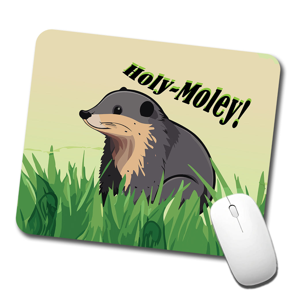 Shrew Mole Holy Moley Funny Animal Low Profile Mouse Pad Mat
