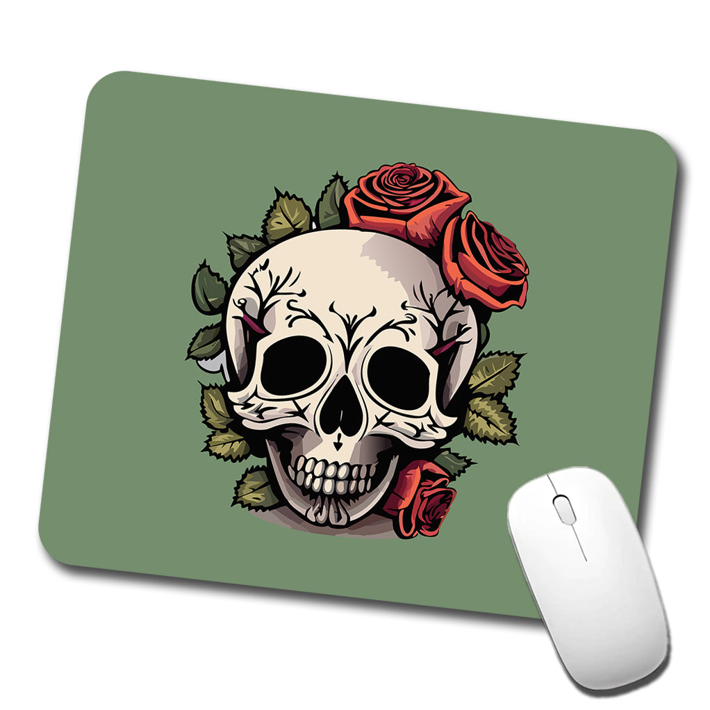 Skull and Roses Low Profile Mouse Pad Mat