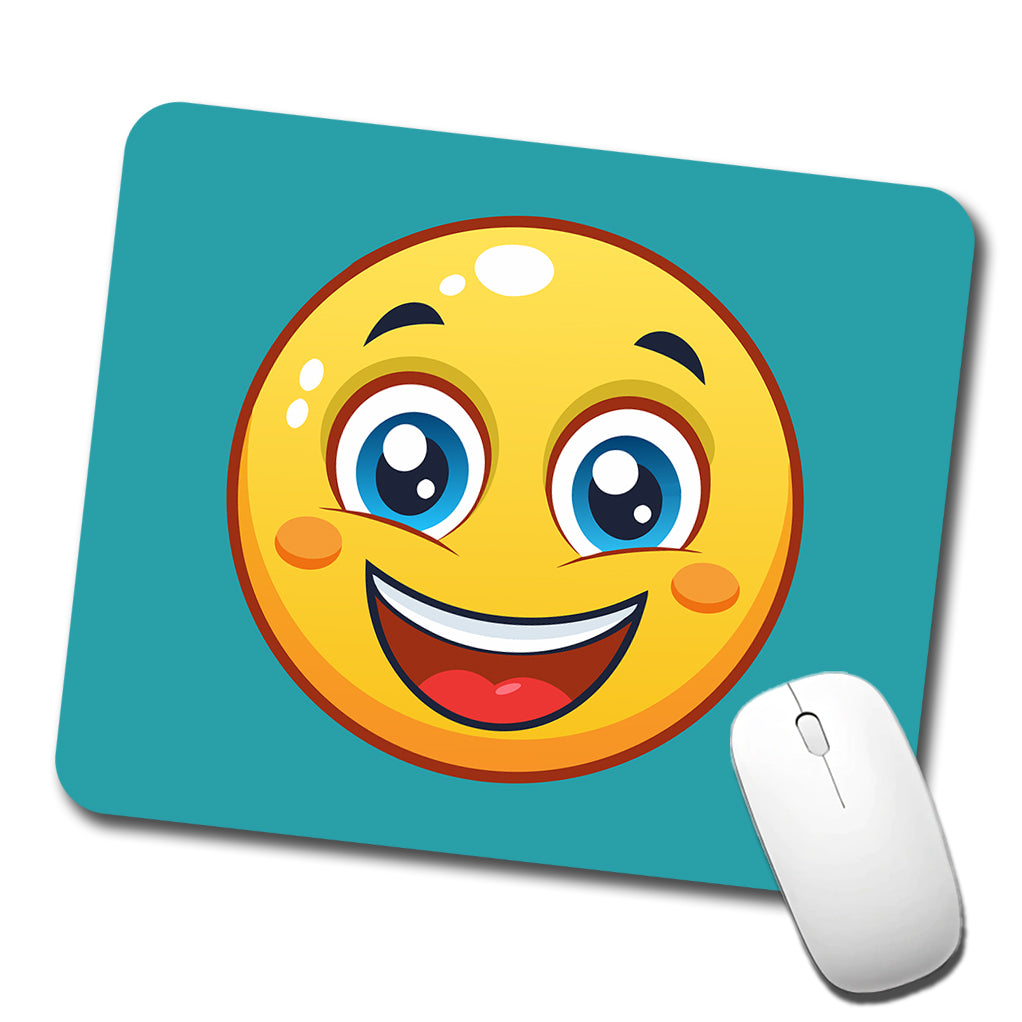 Smiling Face Happy Low Profile Mouse Pad Mat
