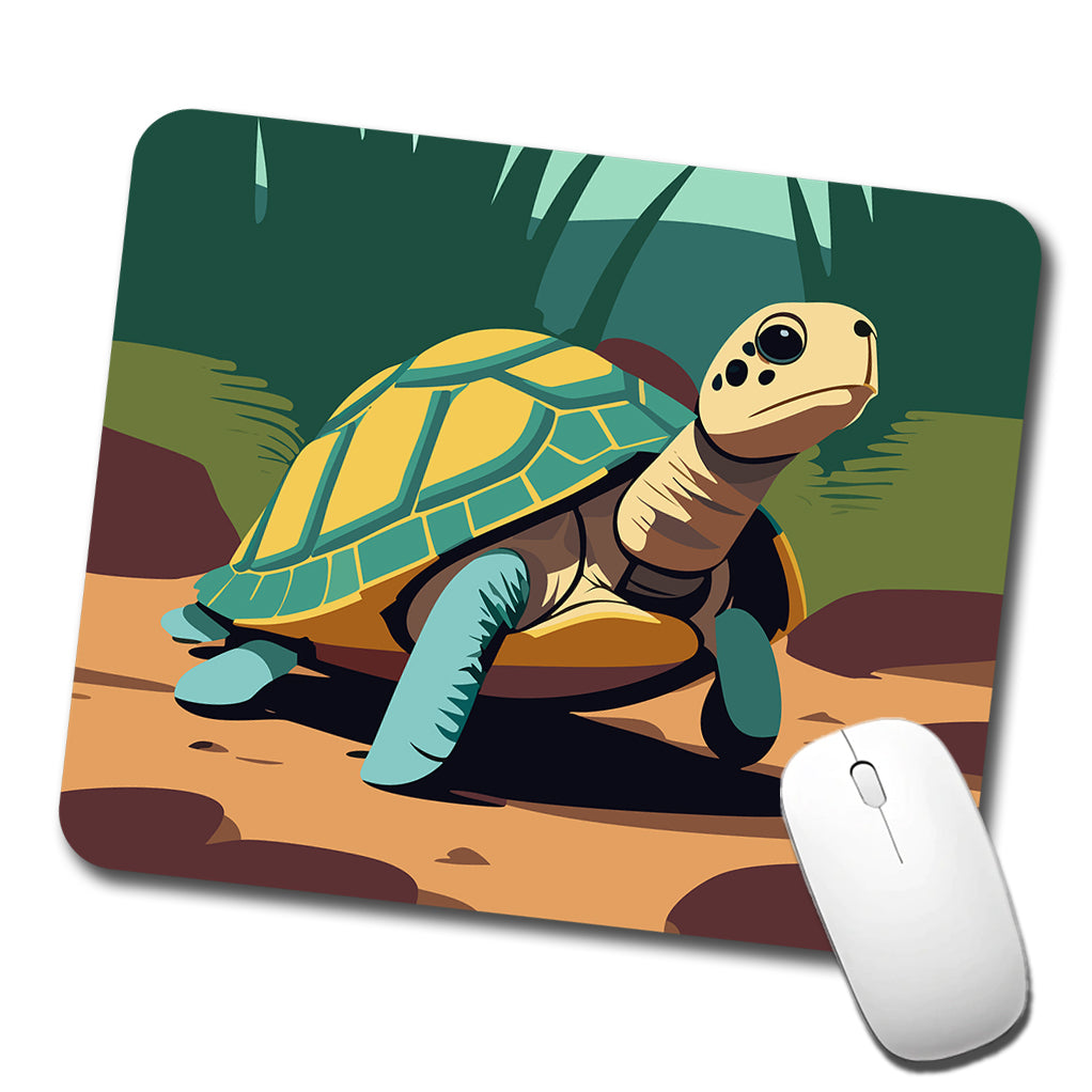 Turtle in the Wild Low Profile Mouse Pad Mat