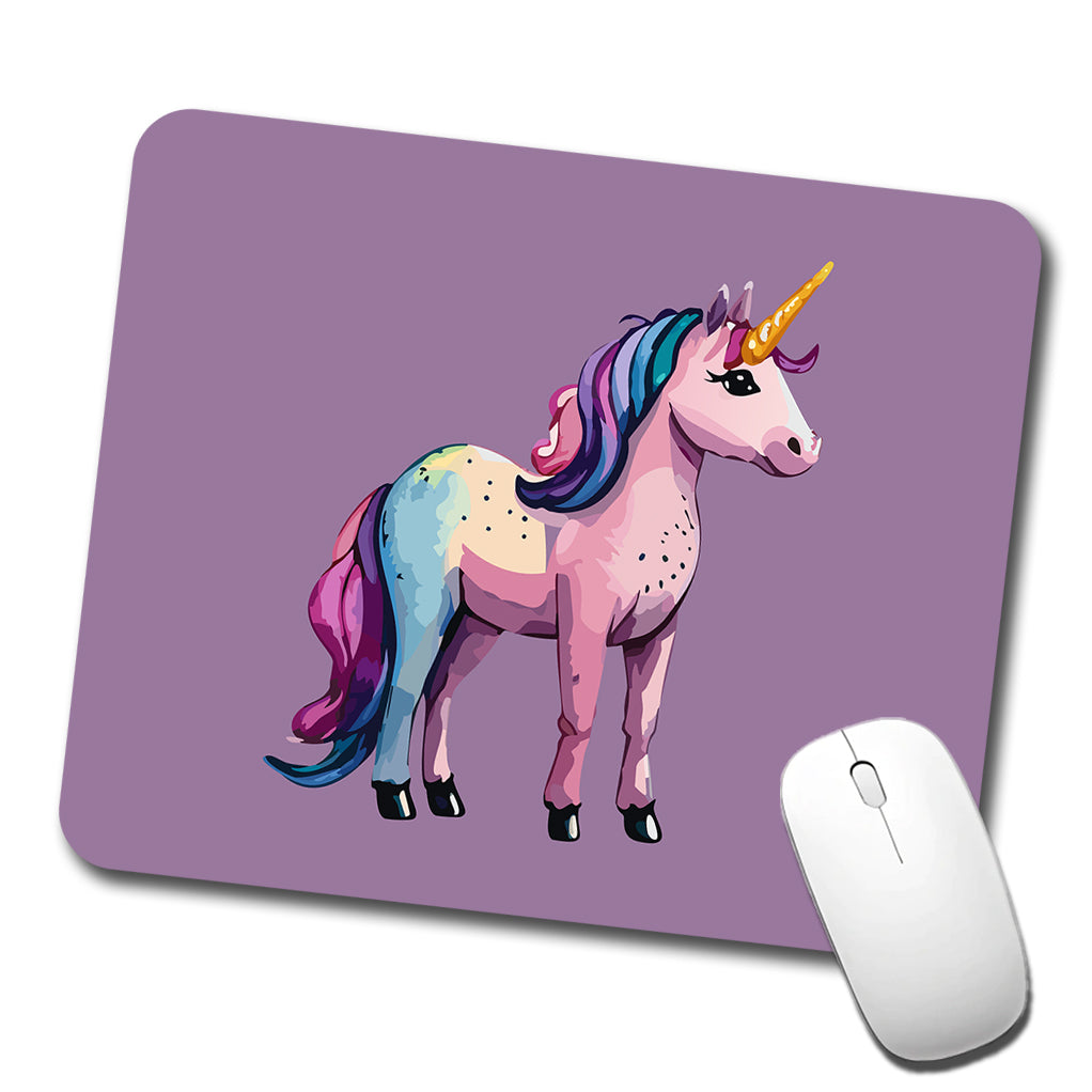 Unicorn Standing Colorful Low Profile Mouse Pad Mat