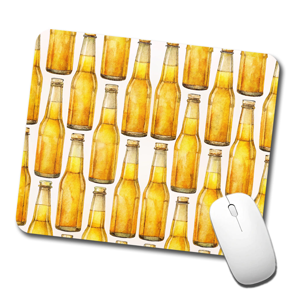 Bunch Of Beer Bottles Low Profile Mouse Pad Mat