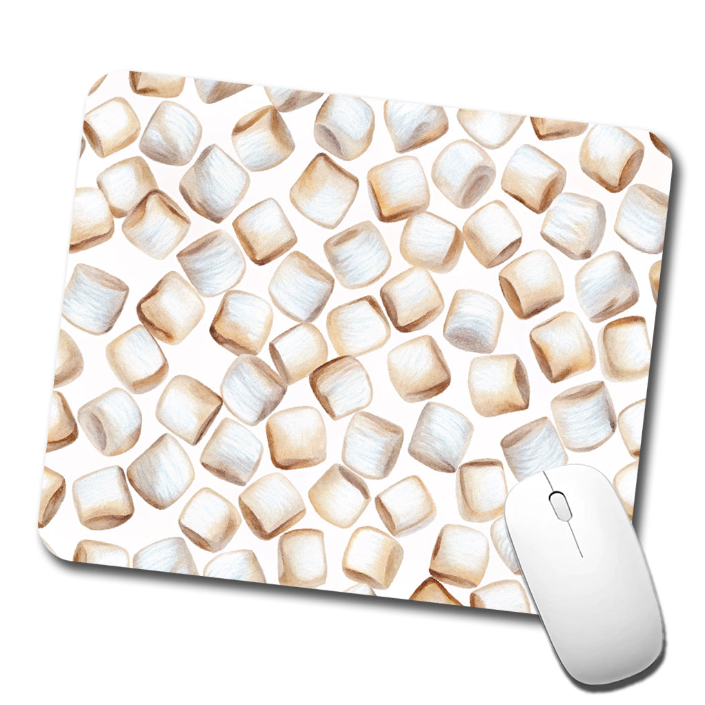Lots Of White Marshmallows Low Profile Mouse Pad Mat