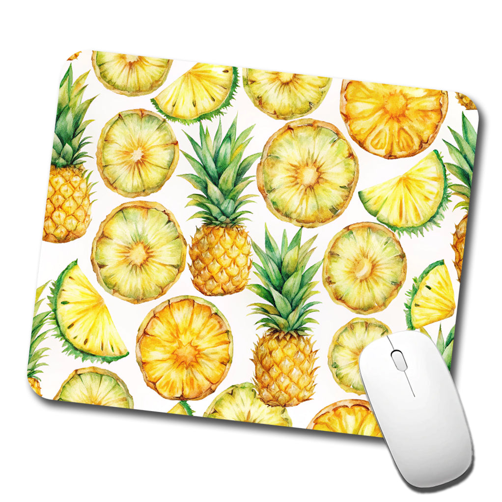 Pineapple Slices Fruit Low Profile Mouse Pad Mat