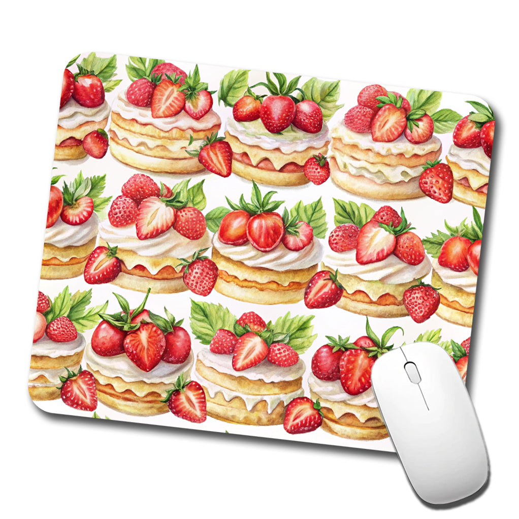Strawberry Shortcake In A Row Low Profile Mouse Pad Mat