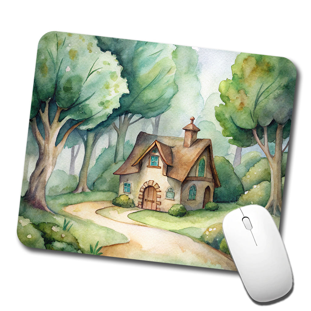 House Shire In The Woods Low Profile Mouse Pad Mat