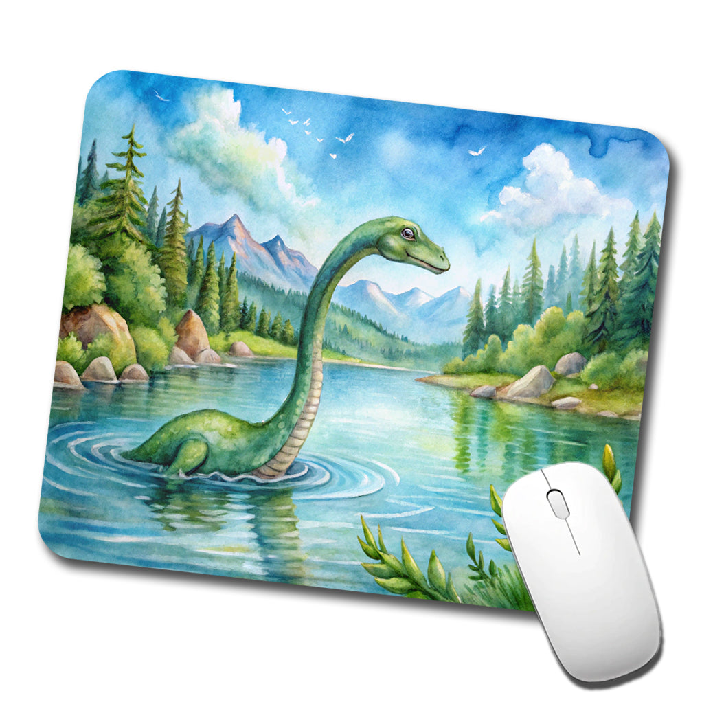 Loch Ness Monster Nessie In Scotland Highlands Lake Low Profile Mouse Pad Mat
