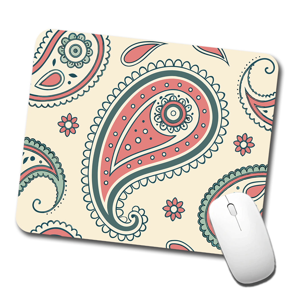 Paisley Pattern Low Profile Mouse Pad Mat
