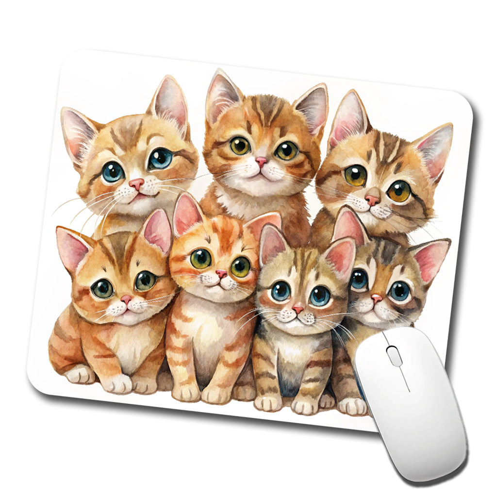 Sweet Havana Brown Cats Low Profile Mouse Pad Mat