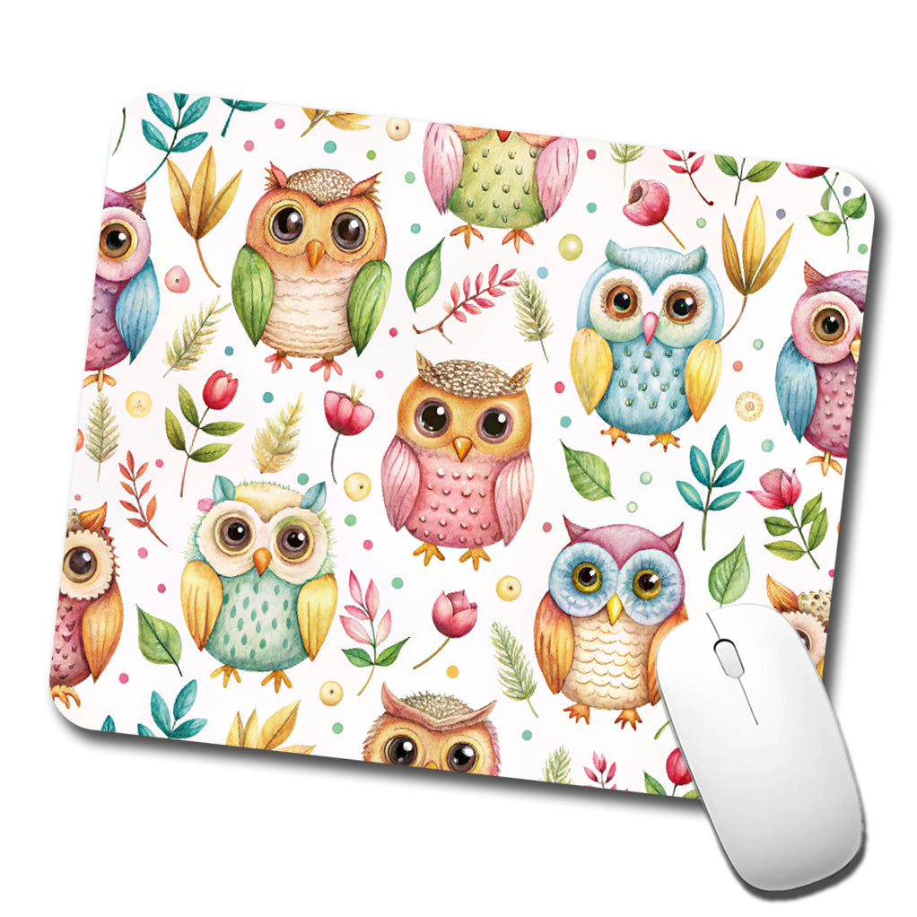Sweet Owls Low Profile Mouse Pad Mat