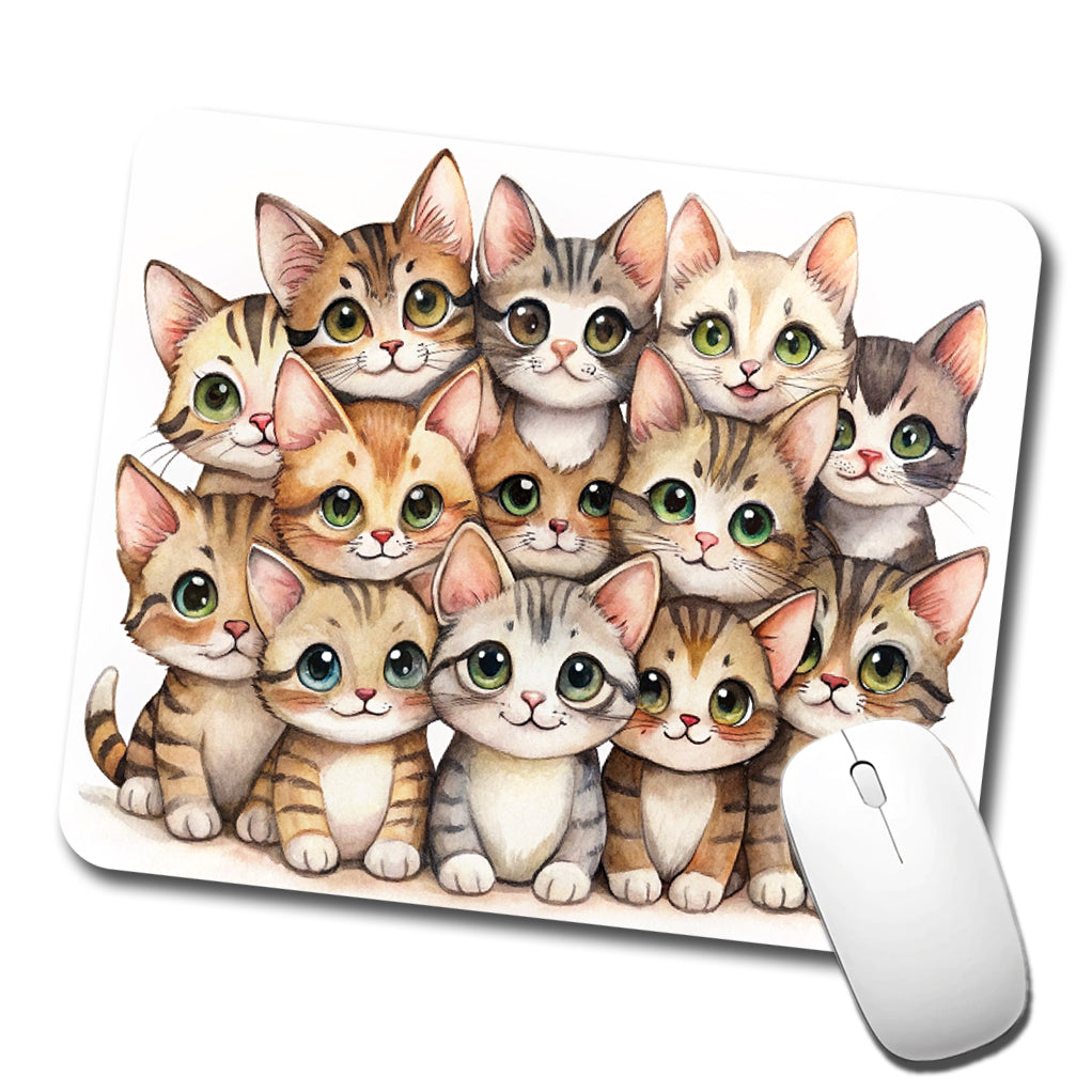 Sweet Sokoke Cats Low Profile Mouse Pad Mat