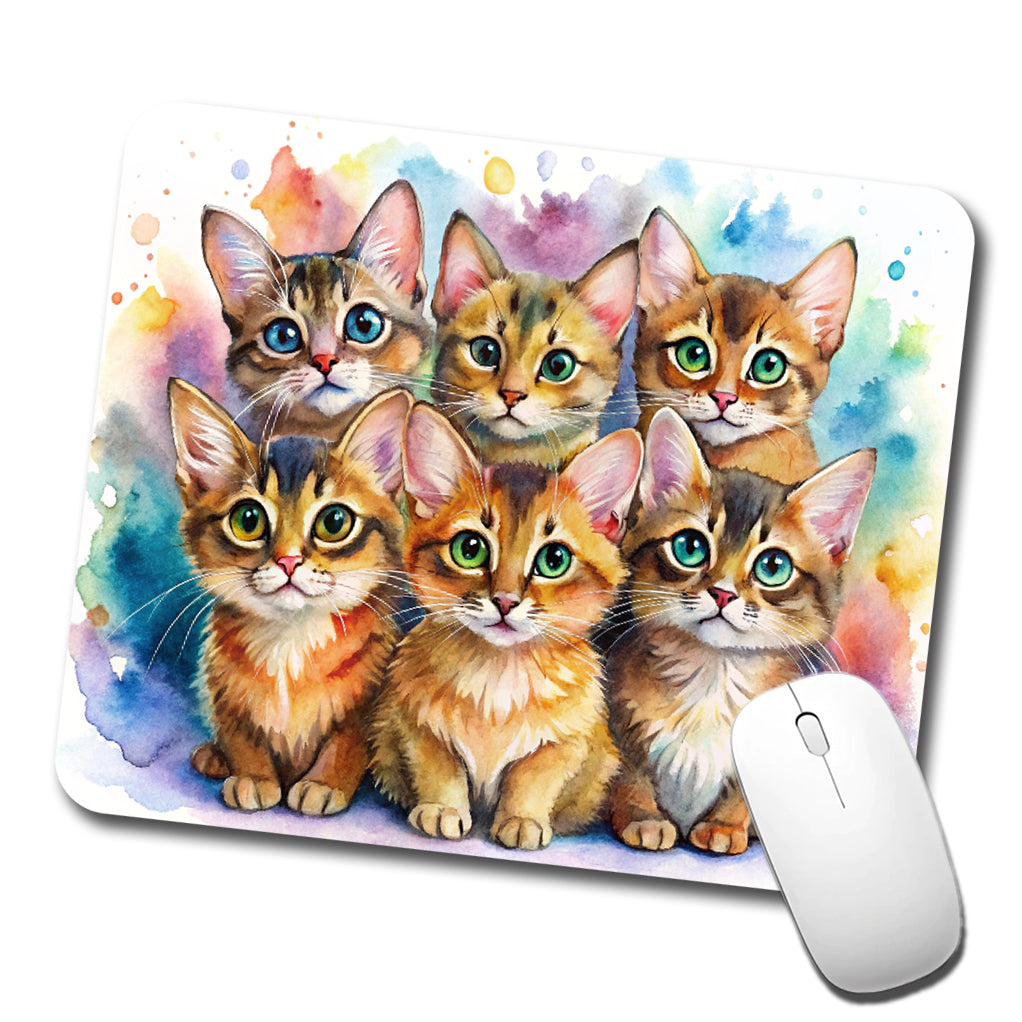 Sweet Somali Cats Low Profile Mouse Pad Mat