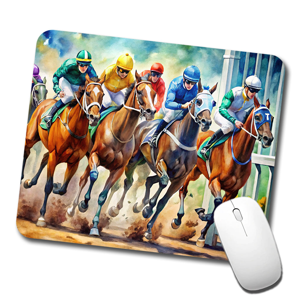Horse Racing Track Low Profile Mouse Pad Mat